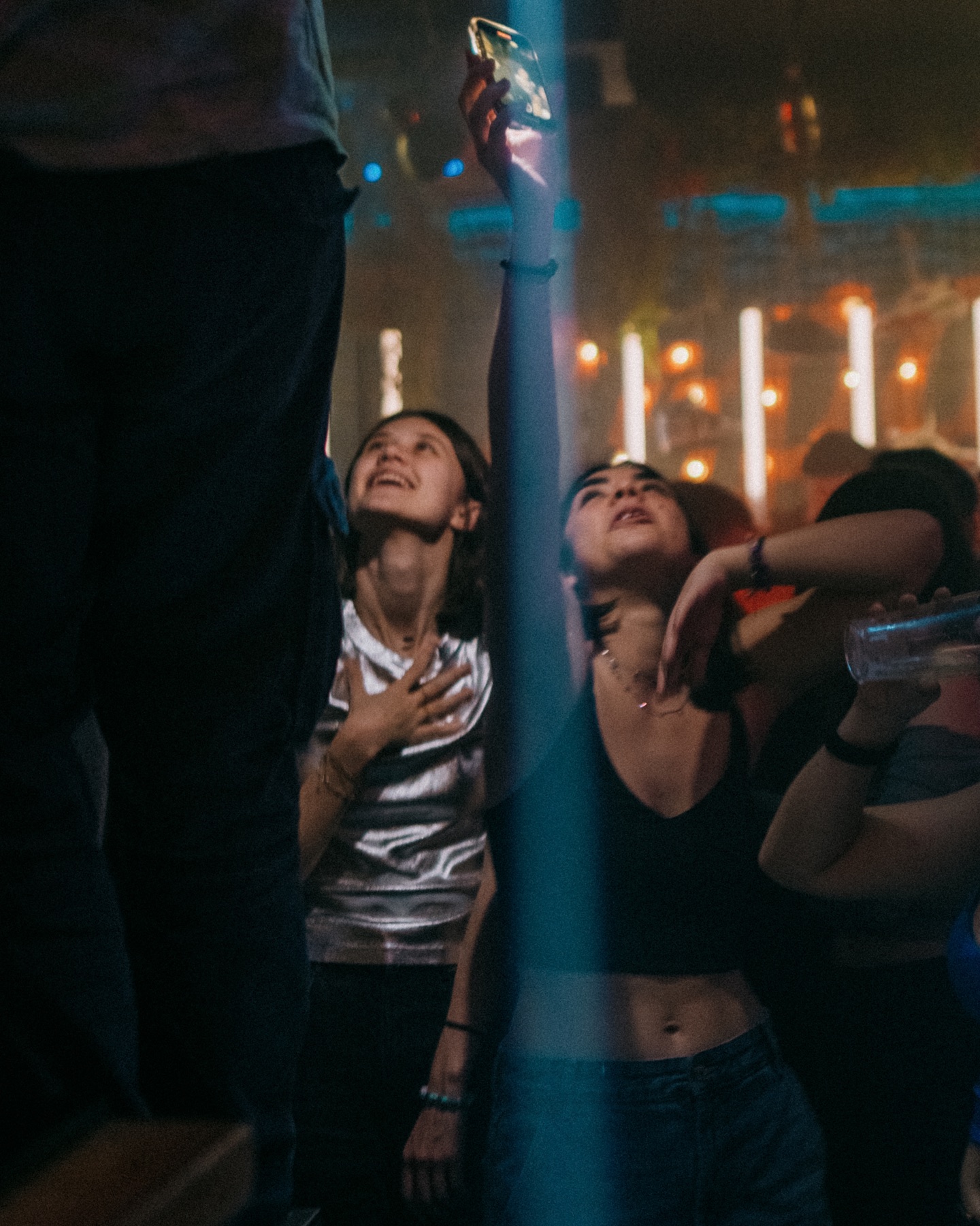 Friends enjoying the dance floor at Copas